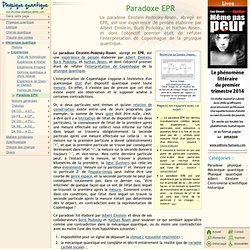 Paradoxe EPR