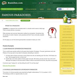 Famous Paradoxes