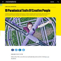 10 Paradoxical Traits Of Creative People