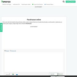 Parafrasear Online