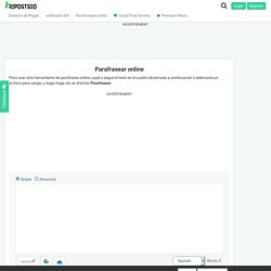 Parafrasear Online