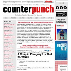 A Coup in Paraguay? Is That in Africa?