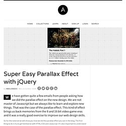 Super Easy Parallax Effect with jQuery