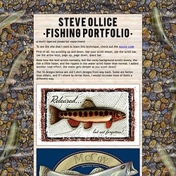 Fishing Website Parallax Background with Javascript and CSS