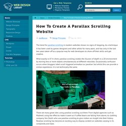 How To Create A Parallax Scrolling Website