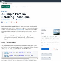 A Simple Parallax Scrolling Technique