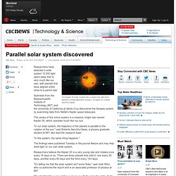 Parallel solar system discovered - Technology & Science
