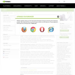 CUDA Zone - resource for C developers of applications that solve computing problems