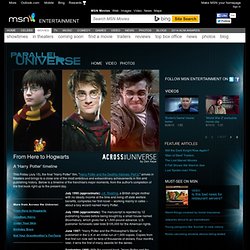 Parallel Universe on MSN: Across the Universe: From Here to Hogwarts