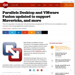 Parallels Desktop and VMware Fusion updated to support Mavericks, and more