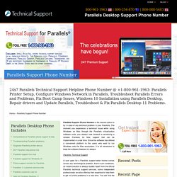 Parallels Support Phone Number - (800) 961 1963