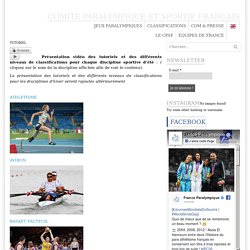 FRANCE PARALYMPIQUE – Comité paralympique & sportif français – TUTORIEL