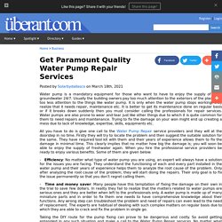 Get Paramount Quality Water Pump Repair Services