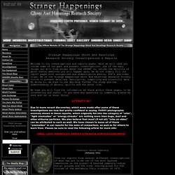 Ghost And Paranormal Evidence of Ghosts, Spirits, Hauntings And The After Life