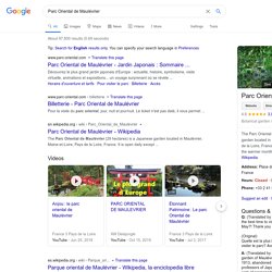 Parc Oriental de Maul vrier - Recherche Google