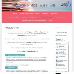 Parcours Avenir – Documentation – Nancy – Metz