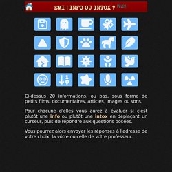 Parcours EMI (Dés)informations? - Savez-vous déjouer les complots ?