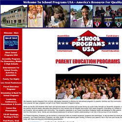 Parent Education Programs