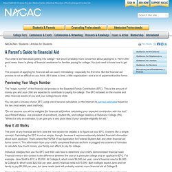 A Parent's Guide to Financial Aid