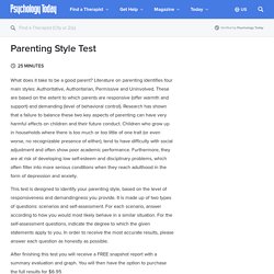 Parenting Style Quiz