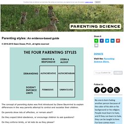 Parenting styles: An evidence-based guide