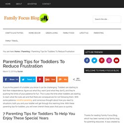Parenting Tips for Toddlers To Reduce Frustration