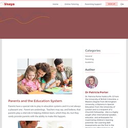 Parents and the Education System - vnaya.com