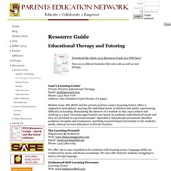 Parents Education Network - Ed Therapy and Tutoring