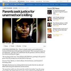 Parents seek justice for unarmed son's killing