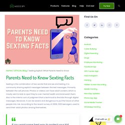 Parents Need To Know Sexting Facts - MocoSpy