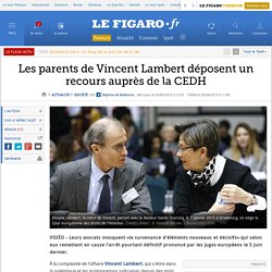 Les parents de Vincent Lambert déposent un recours auprès de la CEDH