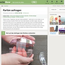 Parfüm auftragen (mit Bildern) – wikiHow