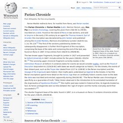 Parian Chronicle