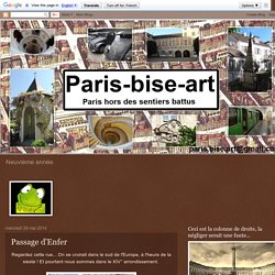 Paris-bise-art : Passage d'Enfer