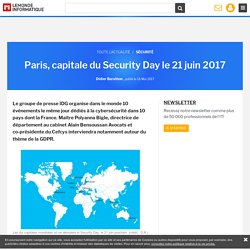 Paris, capitale du Security Day le 21 juin 2017