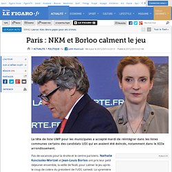 Paris : NKM et Borloo calment le jeu