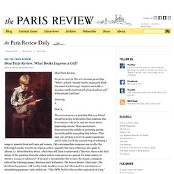 Dear Paris Review, What Books Impress a Girl?