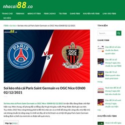 Soi kèo nhà cái Paris Saint Germain vs OGC Nice 03h00 02/12/2021