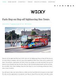 Paris Hop on Hop off Sightseeing Bus Tours