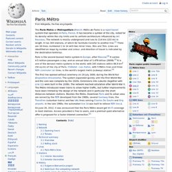 Paris Métro Wikipedia