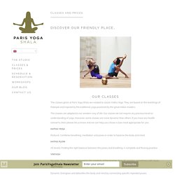 Classes and prices - Paris Yoga