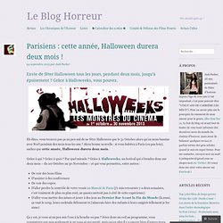 Parisiens : cette année, Halloween durera deux mois !