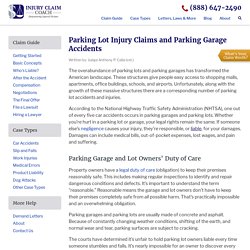 Parking Lot Injury Claims, Parking Garage Accidents