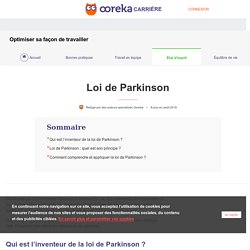 Loi de Parkinson : principe et application