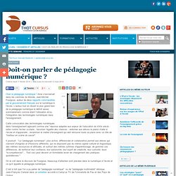 Doit-on parler de pédagogie numérique ?