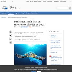 Parliament seals ban on throwaway plastics by 2021