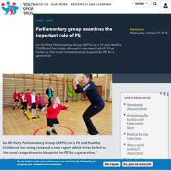 Parliamentary group examines the important role of PE