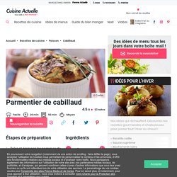 Parmentier de cabillaud facile