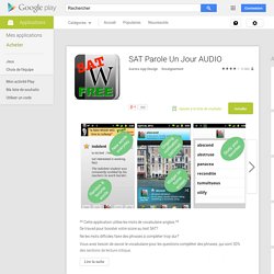 SAT Word A Day AUDIO