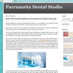 Know Why Dental Implants in Parramatta are Ideal at Any Age